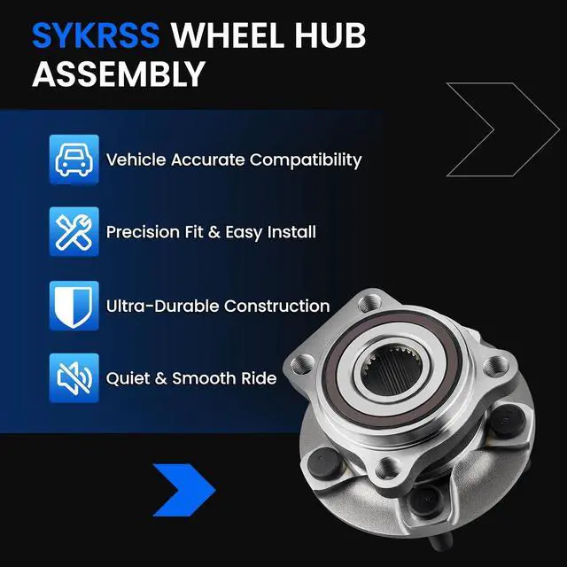 Alt view image 7 of 7 - 513303 Front Wheel Bearing and Hub Assembly 2PCS Compatible with Subaru Forester 2009-2014, for Impreza Legacy 2008-2014, for Outback 2005-2014, for XV Crosstrek 2013-2014, 5-Lug with ABS