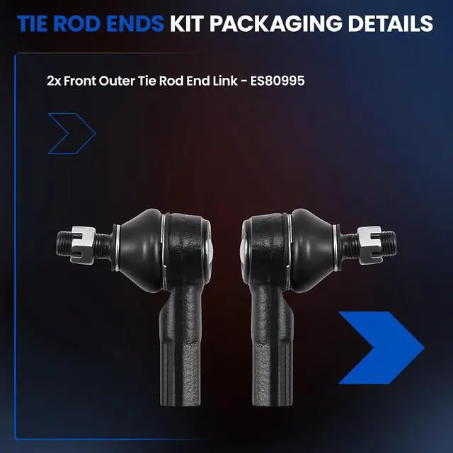Alt view image 4 of 7 - 2-PC Outer tie rod ES80995 Compatible with Honda Element 2003-2011,Compatible with ACURA RSX 2002-2006