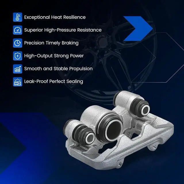 Alt view image 7 of 7 - Rear Brake Caliper Assembly Replaces for 19-2970 19-2971, Compatible with Toyota RAV4 2004-2005 2.4L L4, GAS