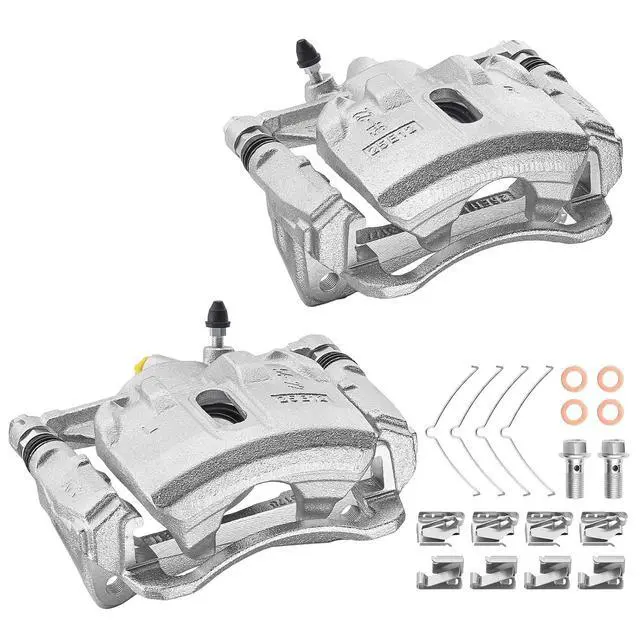 Alt view image 3 of 7 - Front Brake Caliper Assembly Replaces for 19-B1591 19-B1590, Compatible with Geo Prizm 1993-1997 1.6L L4, Compatible with Toyota Corolla 1993-1997 1.6L 1.8L L4, GAS
