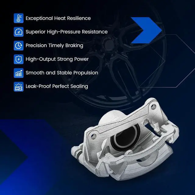 Alt view image 7 of 7 - Front Brake Caliper Assembly Replaces for 19-B1591 19-B1590, Compatible with Geo Prizm 1993-1997 1.6L L4, Compatible with Toyota Corolla 1993-1997 1.6L 1.8L L4, GAS