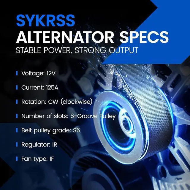 Alt view image 3 of 7 - Alternator Compatible with Toyota Camry 2015-2017, RAV4 2013-2018, 2.5L L4, Fit for 14486 104211-3541 27060-0V170 14486N