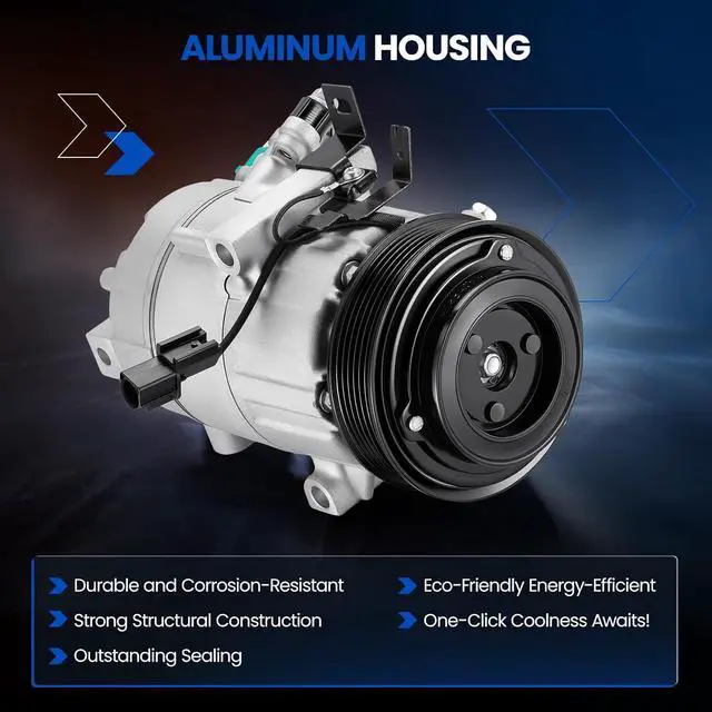 Alt view image 3 of 7 - 198332 Air Conditioning A/C Compressor with Clutch Compatible with Hyundai Elantra GT 2013-2017 1.8L, Compatible with Kia Forte 2014-2018 1.8L, for Forte5 2014-2018 2.0L L4