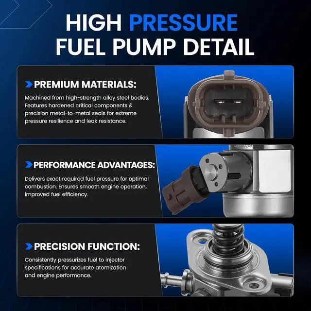 Alt view image 3 of 7 - GDP404 High Pressure Fuel Pump Compatible with Hyundai 2015-2017 Accent, 2015-2017 Sonata, 2016-2018 Tucson, 2016-2017 Veloster; Compatible with Kia 2017-2018 Forte5, 16-18 Optima, 15-17 Rio