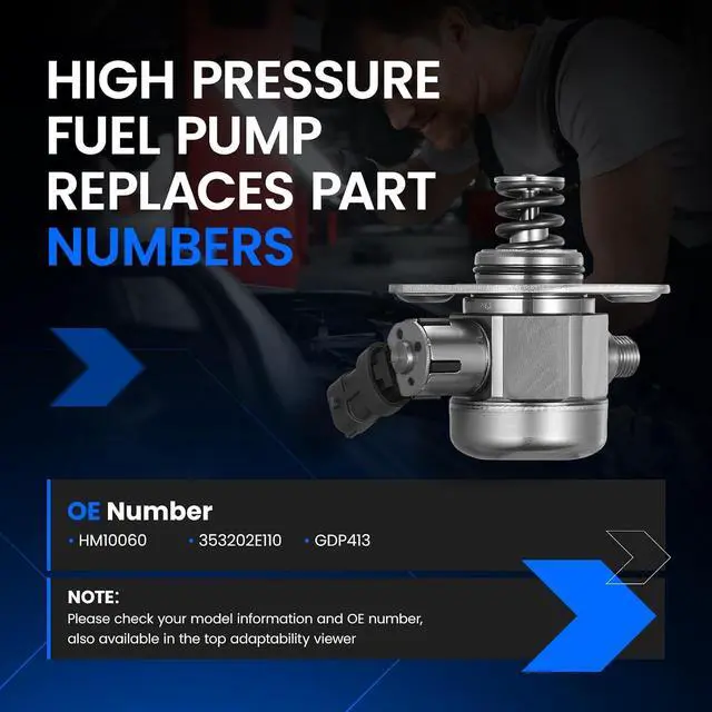 Alt view image 5 of 7 - HM10060 High Pressure Fuel Pump Compatible with Hyundai 2018-2020 Elantra GT, 2016-2018 Tucson, Compatible with Kia 2017-2018 Forte, 2017-2018 FORTE5, 2016-2019 Soul