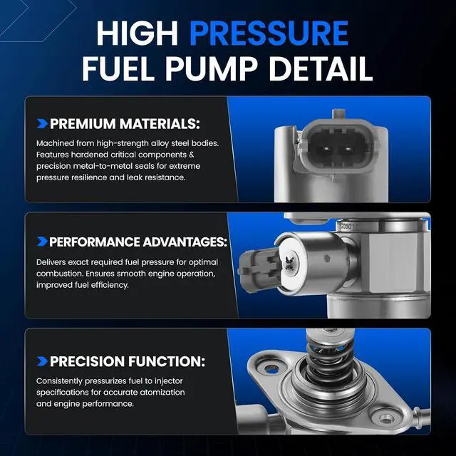 Alt view image 3 of 7 - HM10002 High Pressure Fuel Pump Compatible with Hyundai 2013-2014 Accent, 2013-2015 Veloster, Compatible with Kia 2014-2016 Forte Koup, 2014-2016 Forte5, 2012-2014 Rio, 2012-2016 Soul