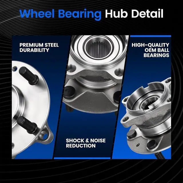 Alt view image 2 of 7 - 512660 Rear Wheel Bearing and Hub Assembly Compatible with Mazda CX-3 2016-2021 2.0L L4 Gas, AWD ONLY, 1 PCS