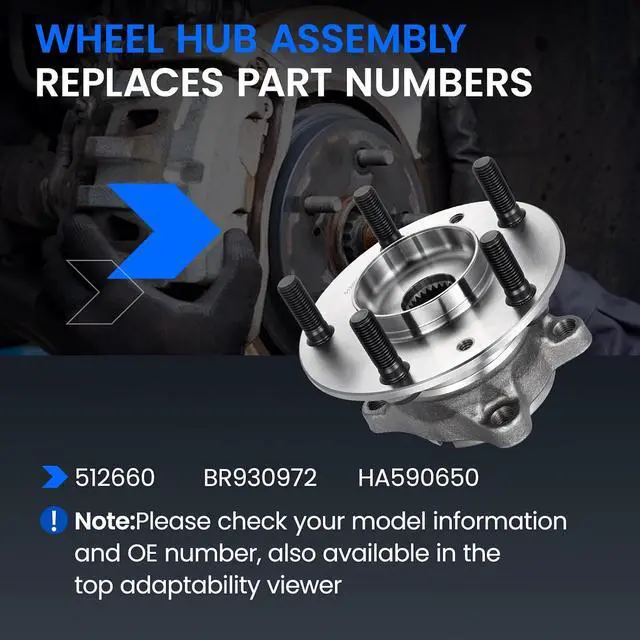 Alt view image 5 of 7 - 512660 Rear Wheel Bearing and Hub Assembly Compatible with Mazda CX-3 2016-2021 2.0L L4 Gas, AWD ONLY, 1 PCS