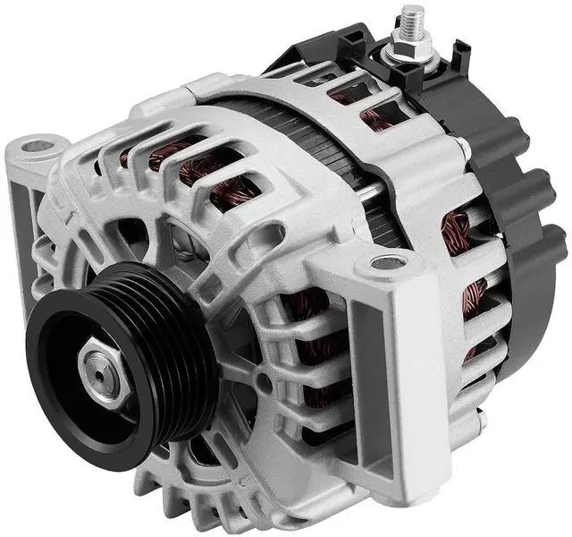 Main image of 11265 Alternator for Chevrolet Malibu 20082012 2.4L, 125A, 12V | For Cobalt, Pontiac G5, Saturn Aura Sky Vue, 2.2L 2.4L. CW Rotation, S6 7Groove Clutch Pulley, IRIF Fan