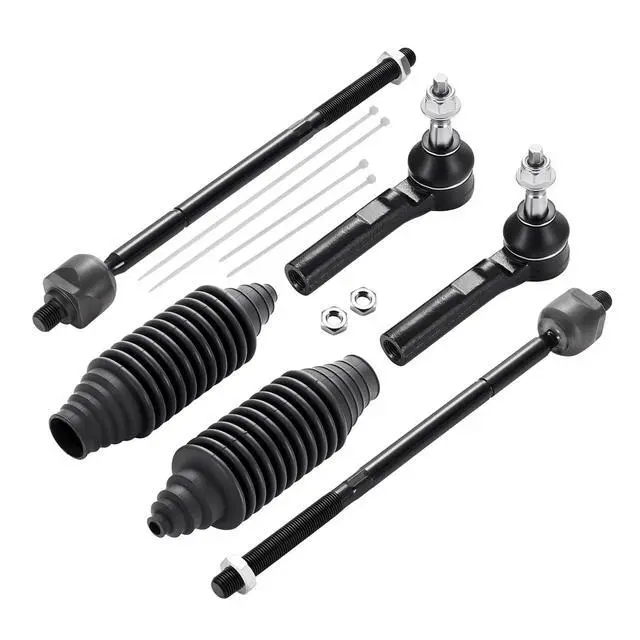 Alt view image 3 of 7 - 6-PC Tie Rod Ends Kits Compatible with Dodge Avenger 2008-2014,2xOuter tie rod ES800408,2xInner tie rod EV800400,2xdust cover