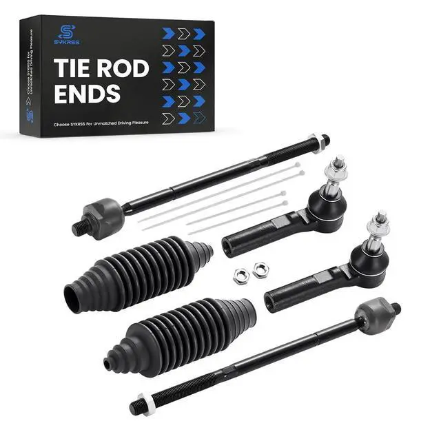Alt view image 5 of 7 - 6-PC Tie Rod Ends Kits Compatible with Dodge Avenger 2008-2014,2xOuter tie rod ES800408,2xInner tie rod EV800400,2xdust cover