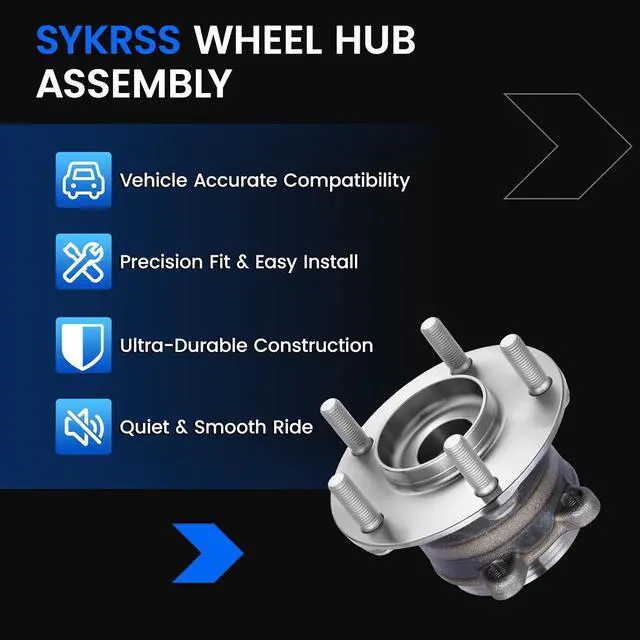 Alt view image 7 of 7 - 512679 Rear Wheel Bearing and Hub Assembly Compatible with Mazda CX-9 2016-2023 2.5L L4 Gas, Fits for AWD, 1 PCS