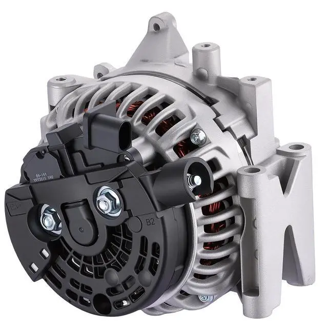 Alt view image 7 of 7 - 11216 Alternator for Mercedes-Benz E320 2005-2006 3.2L L6, 200A | 12V, 11216N, 113953, A0131540002, 0124625045, CW Clockwise Rotation, 6-Groove, Internal Fan, Internal Regulator