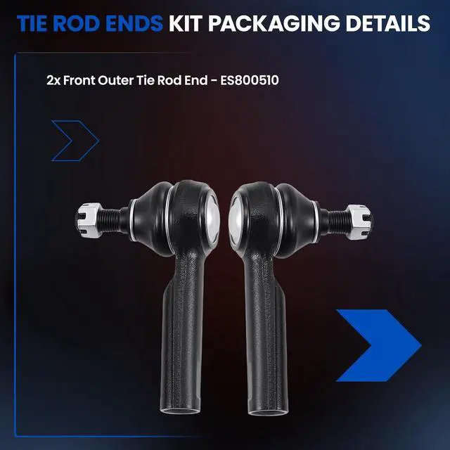 Alt view image 4 of 7 - 2-PC Tie Rod End Compatible with Honda CR-V 2007-2011,2xOuter tie rod ES800510