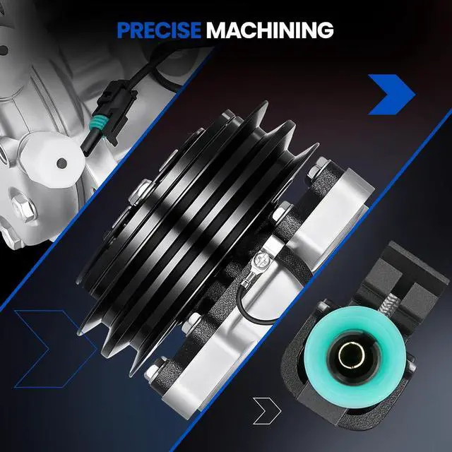 Alt view image 7 of 7 - 58795 Air Conditioning A/C Compressor with Clutch Compatible with Jeep Wagoneer 1985-1986 for Wrangler 1987-1990 Compatible with Mazda 626 1982-1985 for 940 1991-1995