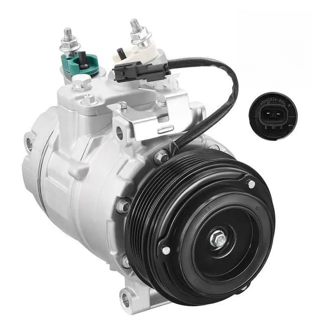 Main image of 198355 Air Conditioning A/C Compressor with Clutch Compatible with Ford Edge 2012-2015, Compatible with Ford Explorer 2012, L4 2.0L GAS Turbocharged, 6 Grooves