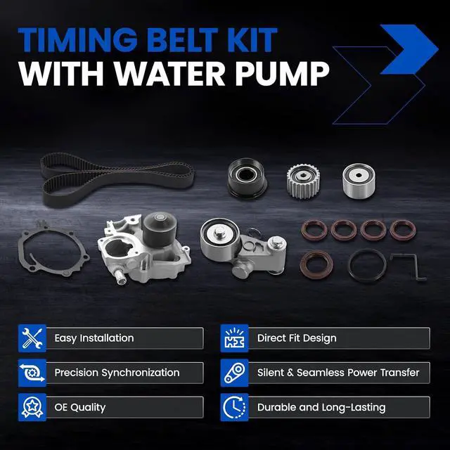 Alt view image 3 of 7 - TKF-006 Engine Timing Belt Kit with Water Pump Compatible with Subaru 2006-2010 Forester, 2006-2011 Impreza, 2010-2012 Legacy, 2010-2012 Outback