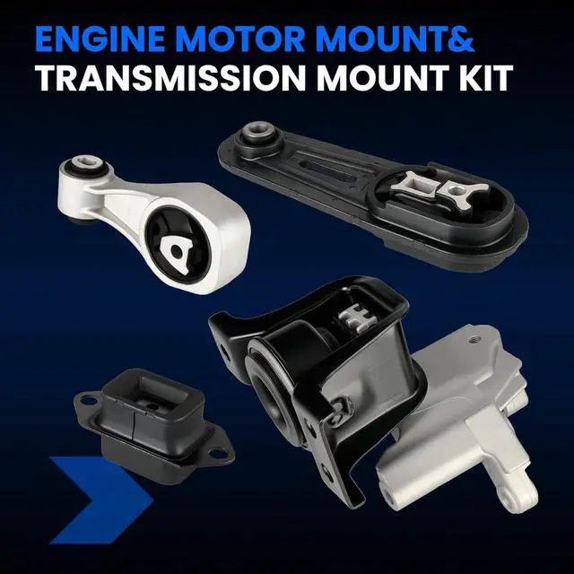 Alt view image 3 of 6 - Engine Motor and Transmission Mount Kit Set of 4 Compatible with Nissan Sentra 2013-2019 1.8L L4, Replace for A7382 A7376 A4360 A4374