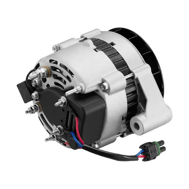 Alt view image 7 of 7 - 12175 Alternator for Bobcat Skid Steer Loader 553 553F 543 543B, 55A | For Mitsubishi FGC70K FGC60K FGC55K FGC50K FGC45K FGC40K FGC35K 199807, 12V, CCW Rotation, V1Groove