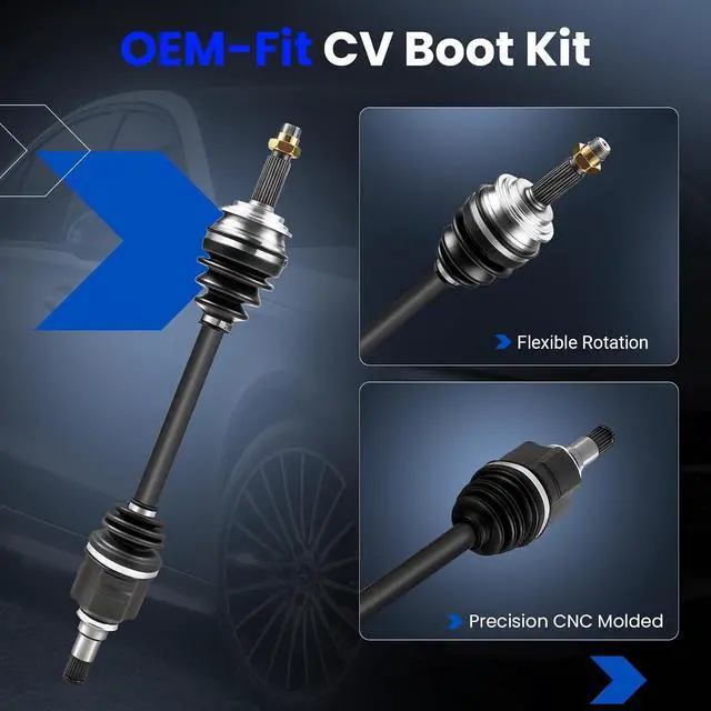 Alt view image 4 of 7 - 2 Pcs CV Axle Joint Kit Compatible with Toyota Yaris 2007-2017 1.5L L4-434100D520, 4341052210, 43420-52211, 434200D450, 4342052210, 4342052211, 665278, NCV69451, NCV69452 Replacement
