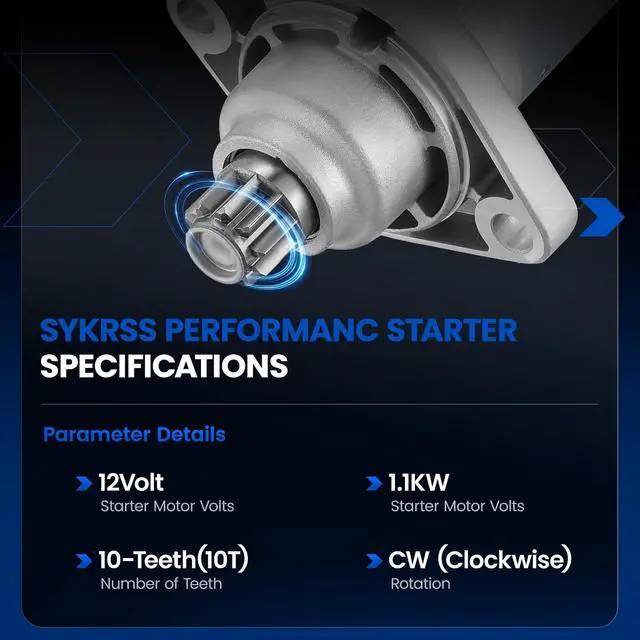 Alt view image 2 of 7 - New Starter Motor for Audi A3 2006-2013 2.0L L4, 17970N | For TT Quattro 2009-2010, For TT CCTA Engine, A3 Manual Trans, 1.1kW, 12V, CCW, 10 Teeth, 02M911021B 0001121403 0-001-121-402