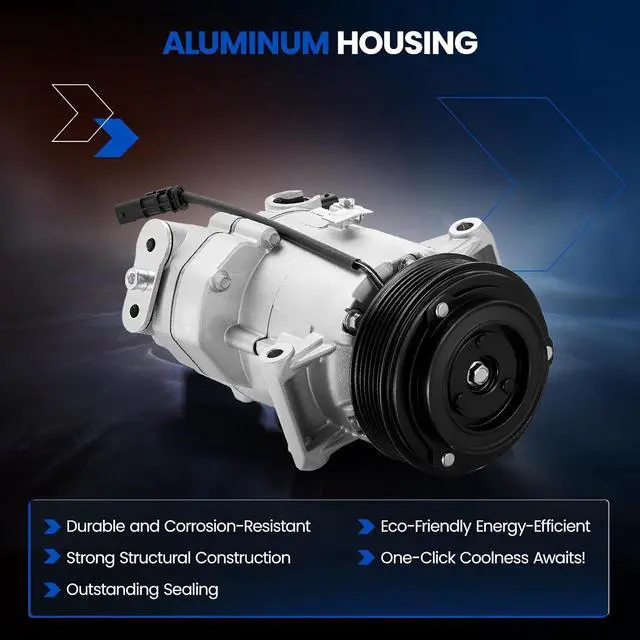 Alt view image 5 of 7 - 13346491 AC Compressor with Clutch Compatible with Chevrolet | for Cruze 2012-2015, for Cruze Limited 2016, L4 1.8L