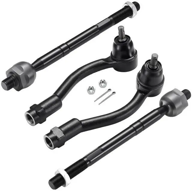 Alt view image 3 of 7 - 4PCS ES80119 ES80118 EV80089 Inner and Outer Tie Rod End kit Compatible with Kia Soul 2012-2013