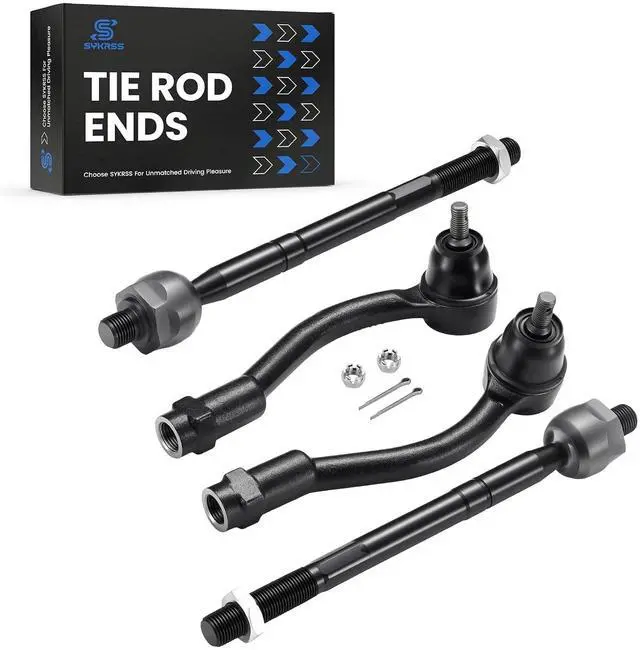 Alt view image 5 of 7 - 4PCS ES80119 ES80118 EV80089 Inner and Outer Tie Rod End kit Compatible with Kia Soul 2012-2013
