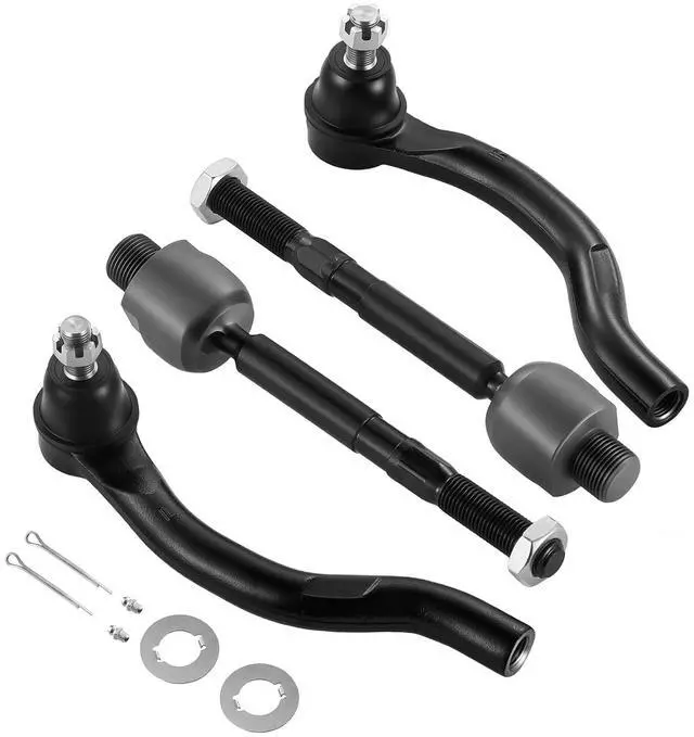 Main image of 4-PC Tie Rod Ends Kits Compatible with Honda Accord 2013-2017,2xOuter ES801001 ES801000,2xInner EV800896