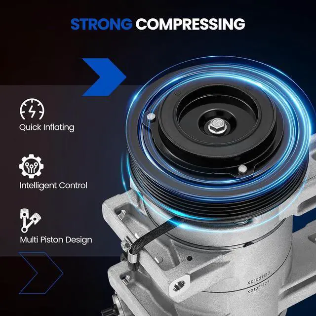 Alt view image 7 of 7 - 98490 Air Conditioning AC Compressor with Clutch Compatible with Nissan Rogue Select 2014-2015 L4 2.5L GAS, Compatible with Nissan Rogue 2008-2013 L4 2.5L GAS, Sport Utility