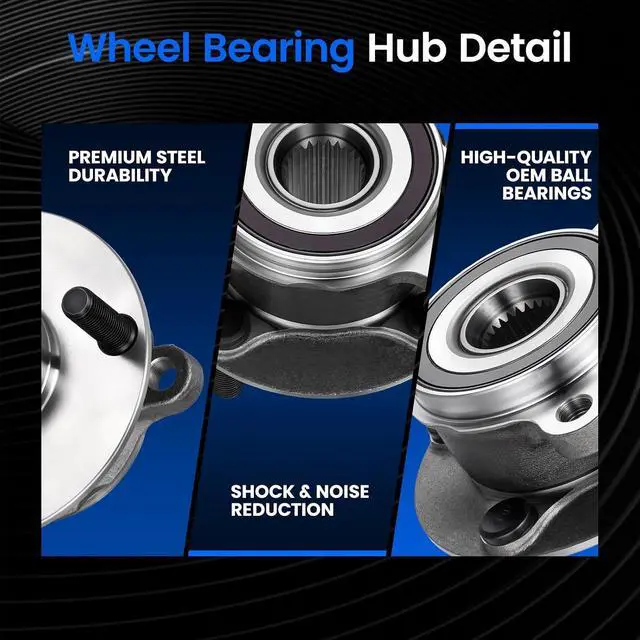 Alt view image 2 of 7 - 512654 Rear Wheel Bearing and Hub Assembly Compatible with Mazda MX-5 Miata 2016-2023 2.0L L4, Gas, 1 PCS