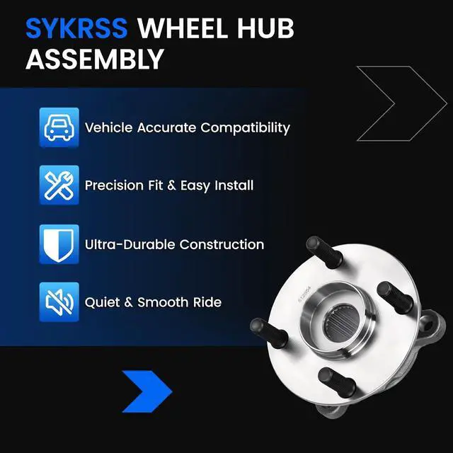 Alt view image 7 of 7 - 512654 Rear Wheel Bearing and Hub Assembly Compatible with Mazda MX-5 Miata 2016-2023 2.0L L4, Gas, 1 PCS