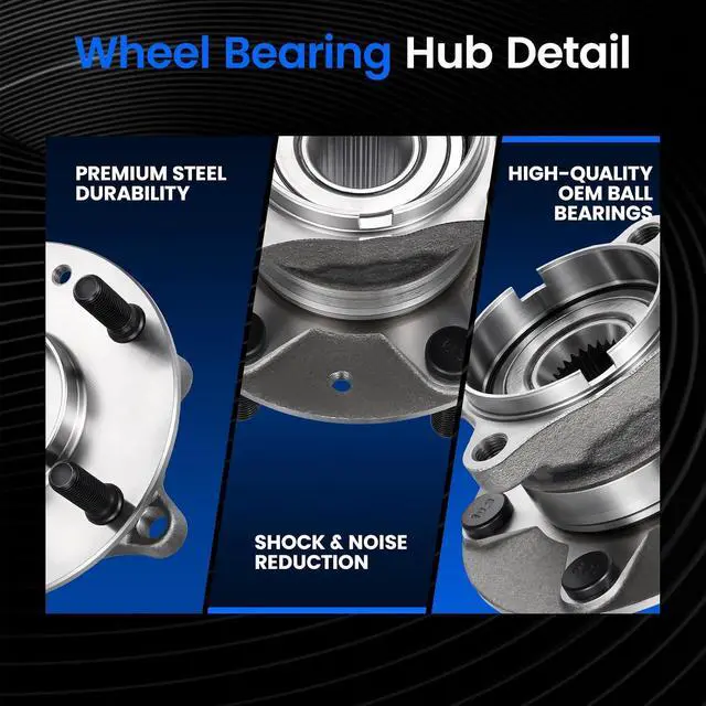 Alt view image 2 of 7 - 512660 Rear Wheel Bearing and Hub Assembly Compatible with Mazda CX-3 2016-2021 2.0L L4 Gas, AWD ONLY, 2 PCS