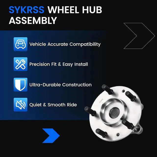Alt view image 7 of 7 - 512660 Rear Wheel Bearing and Hub Assembly Compatible with Mazda CX-3 2016-2021 2.0L L4 Gas, AWD ONLY, 2 PCS