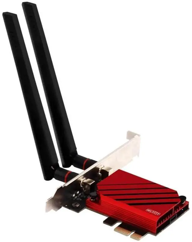 Main image of WiFi Card PCIE WiFi 7 BE200 Tri-Band 802.11be 8774Mbps PCIe Wireless Adapter, WiFi 7 Network Adapter WiFi Card with BT5.4 Support Windows 11/10 Not for AMD Motherboards