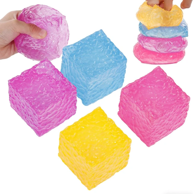 Alt view image 4 of 6 - 4 Pack Ice Cube Squishy, Slow Rising Mochi Stress Relief Fidget for Adults
4 Colors Soft TPR Honeycomb Squishies | Anxiety Stress Relief Fidget Toy | Desk Toy Gift for Adults Men Women Office Home
