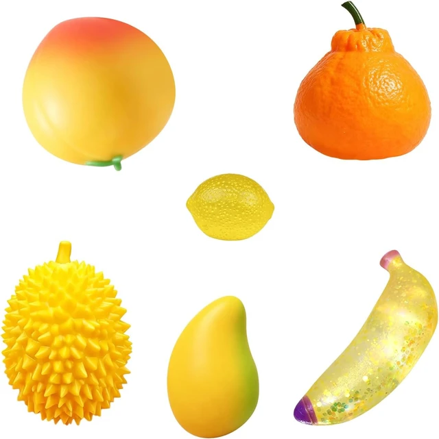 Alt view image 5 of 5 - 6PCS Kawaii Fruit Squishy Stress Relief Squishies Cute Soft Fidget Toy Set
Slow Rising Squeeze Sensory ASMR Toys Moldable Calming Desk Decor Novelty Gift for Adults Party Favor
