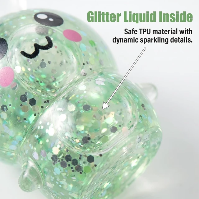 Alt view image 2 of 6 - 4 Pack Glitter Bunny Squishy Toy Cute Kawaii Soft Stress Relief Squeeze Set
Sparkly Rabbit Fidget Sensory Slow Rising Calming Anxiety Relief Desk Decor Cute Novelty Gift for Adults