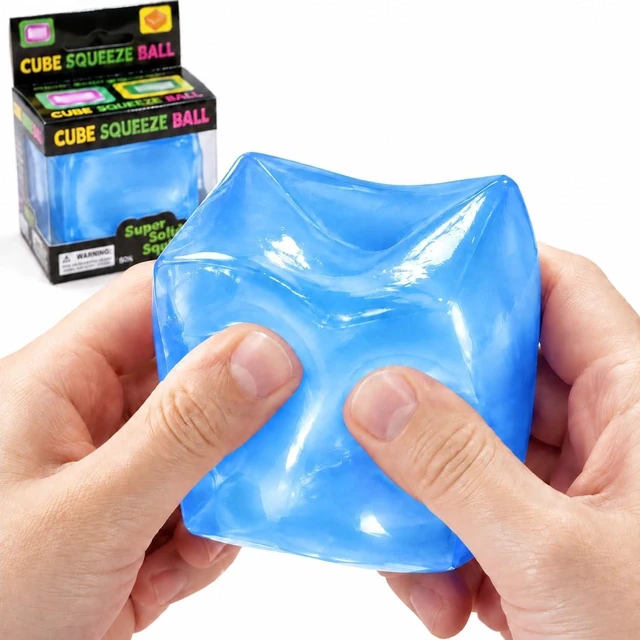 Main image of Ice Cube Squishy Fidget Toy, Slow Rising Stress Cube Sensory Squeeze Toy
Anxiety relief sensory toy for teens adults, great for office desk stress relief, stocking stuffers and desk use