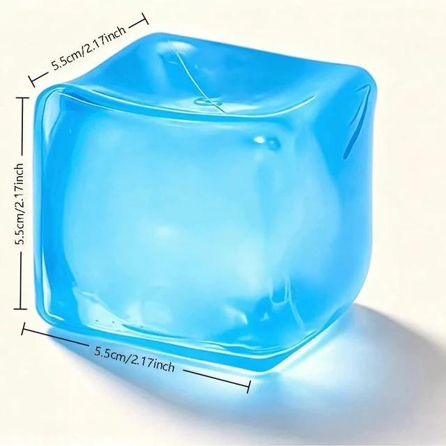 Alt view image 6 of 6 - Ice Cube Squishy Fidget Toy, Slow Rising Stress Cube Sensory Squeeze Toy
Anxiety relief sensory toy for teens adults, great for office desk stress relief, stocking stuffers and desk use