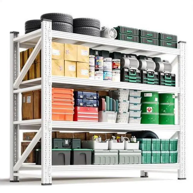 Main image of 3000LBS Storage Shelves Heavy Duty,70" H Garage Shelving Units, 4 Tier Adjustable Utility Rack Shelf,Large Metal Industrial Shelves,for Shop,Warehouse,Basement (48" W x 24" D x 70" H)
