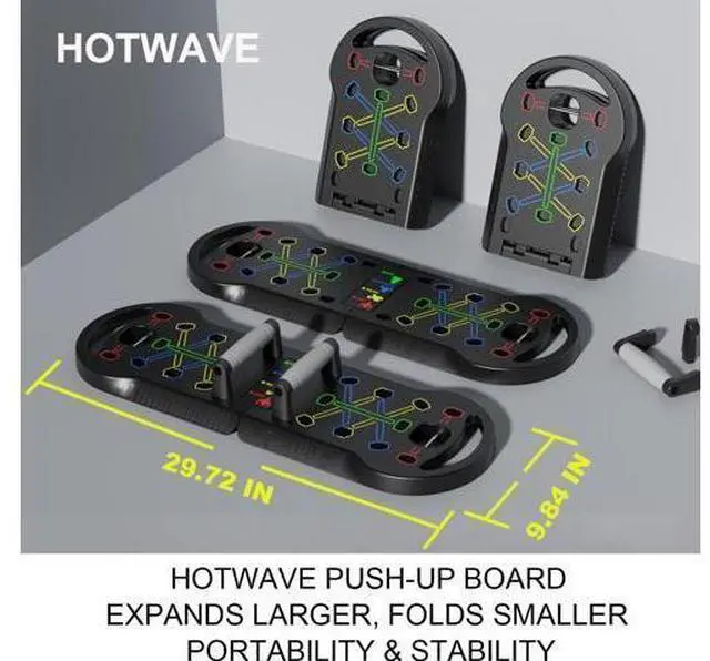 Alt view image 5 of 6 - HOTWAVE Push Up Board Fitness, Portable Foldable 20 in 1 Push Up Bar at Home Gym, Pushup Handles for Floor. Professional Strength Training Equipment For Man and Women,Patent Pending