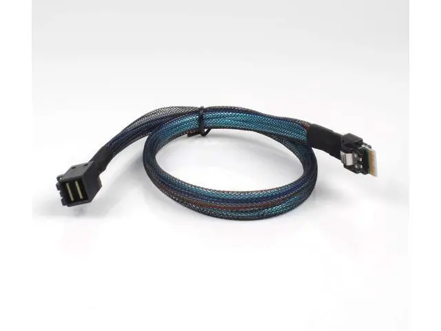 Alt view image 4 of 5 - Heretom 2PCS SFF-8654 to SFF-8643 Cable, Slim SAS SFF-8654 4i 38pin Host to Mini SAS HD SFF-8643 36pin Target Cable 1.5 FT
