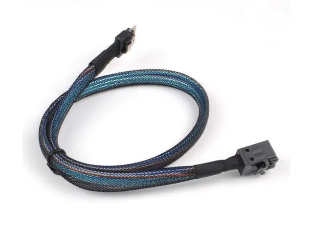 Alt view image 2 of 5 - Heretom 2PCS SFF-8654 to SFF-8643 Cable, Slim SAS SFF-8654 4i 38pin Host to Mini SAS HD SFF-8643 36pin Target Cable 1.5 FT