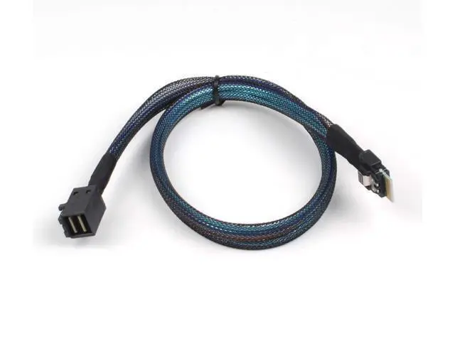 Alt view image 5 of 5 - Heretom 2PCS SFF-8654 to SFF-8643 Cable, Slim SAS SFF-8654 4i 38pin Host to Mini SAS HD SFF-8643 36pin Target Cable 1.5 FT