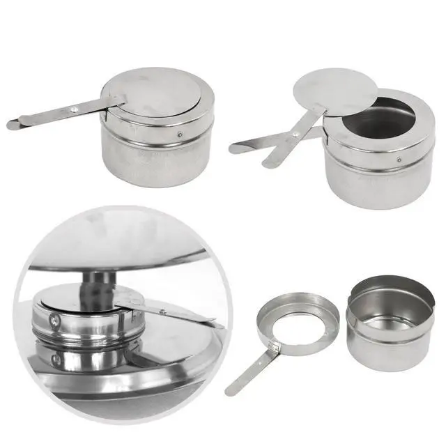Alt view image 5 of 7 - Chafing Dish Buffet Set 5 Qt Stainless Steel Food Warmer Chafers for Catering, Parties with Water Pan, Fuel Holder, Catering Buffet Servers and Warmers 1 Silver