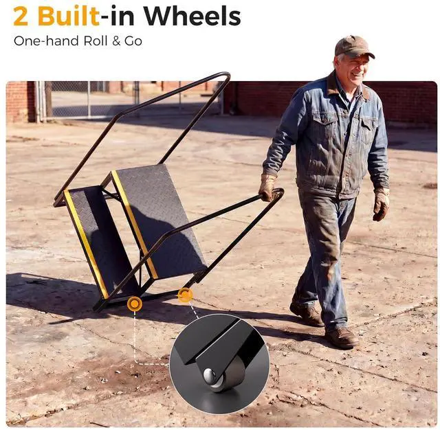 Alt view image 3 of 6 - RV Steps with Wheels (2-Step)