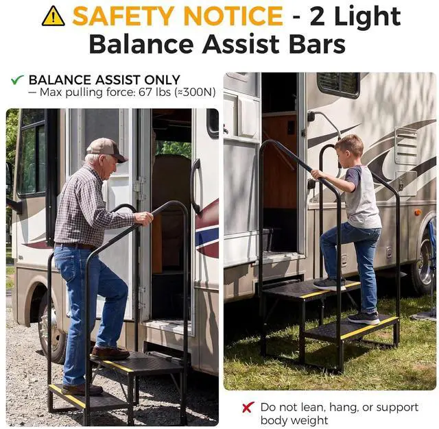 Alt view image 6 of 6 - RV Steps with Wheels (2-Step)