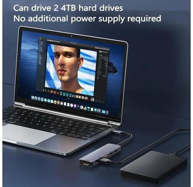 Alt view image 5 of 7 - AUBEAMTO Type C USB Hub, 10Gbps USB C Hub, USB C Splitter with 4K@60HZ HDMI, 1 USB C 3.2 and 2 USB A 3.2 Data Ports, 140W PD, for MacBook, Mac Mini, XPS, Laptop and USB C Devices