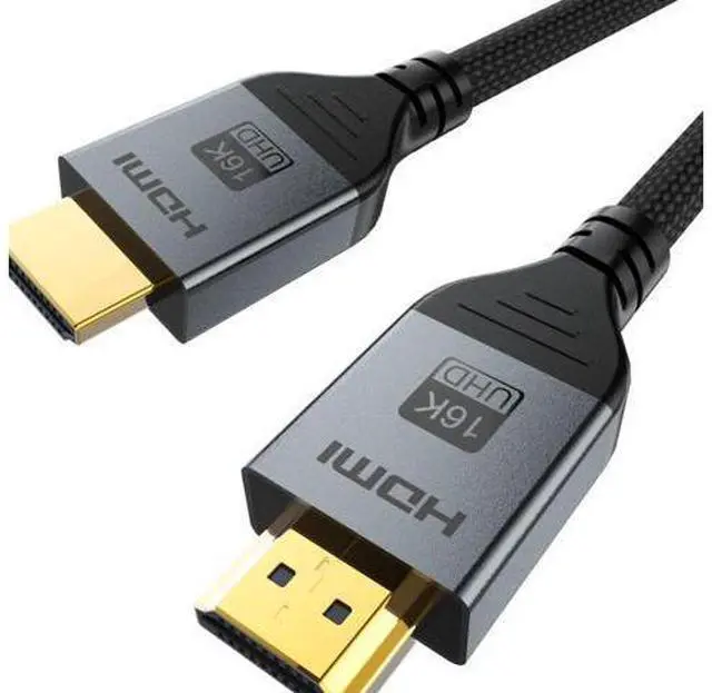 Alt view image 7 of 7 - 16K HDMI 2.2 Cable 3.3FT, 96Gbps Ultra High Speed 16K@60Hz 8K@120Hz 4K@480Hz HDMI Cord, HDCP 2.3 & HDR10 HDMI Cables for PS5/Xbox Series X|S/Roku TV/Gaming PC/Monitor/Blu-ray/Projector